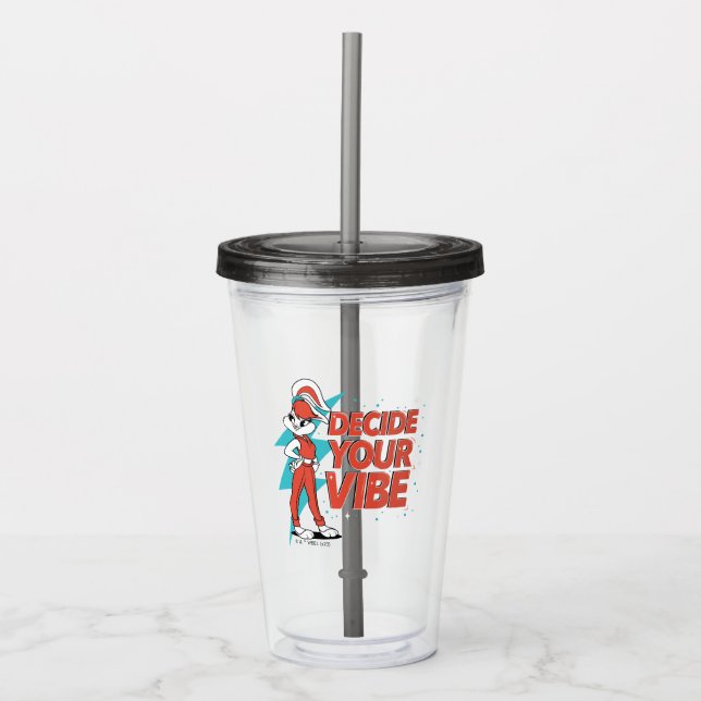 Lola Bunny Decide Your Vibe Acrylic Tumbler (Front)