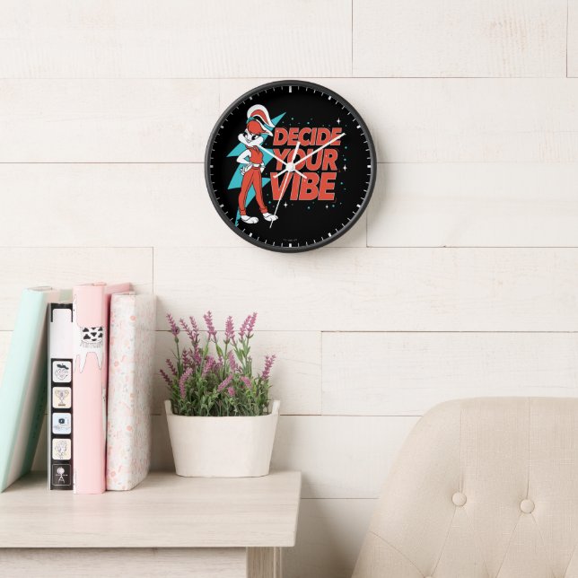Lola Bunny Decide Your Vibe Clock (Reading Room)