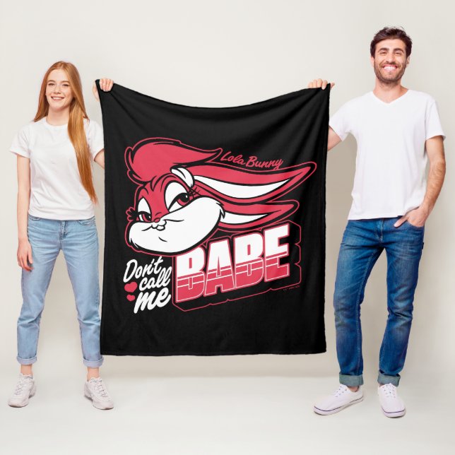 Lola Bunny Don't Call Me Babe Fleece Blanket (In Situ)