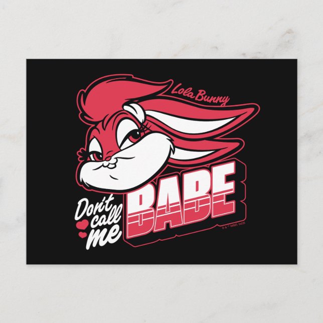 Lola Bunny Don't Call Me Babe Postcard (Front)