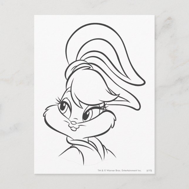 Lola Bunny Expressive Postcard (Front)
