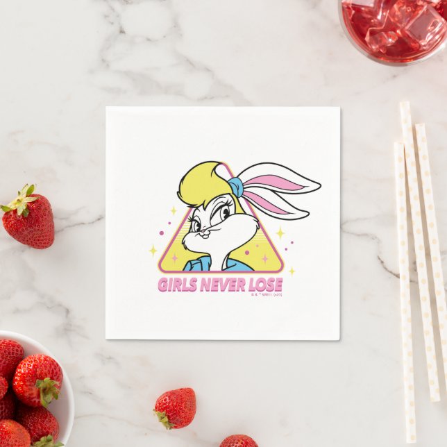 Lola Bunny Girls Never Lose Napkin (Insitu)