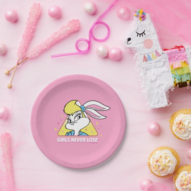 Lola Bunny Girls Never Lose Paper Plate (Party)