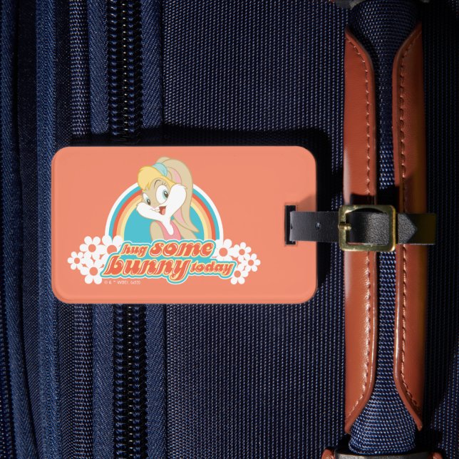 Lola Bunny Hug Some Bunny Today Luggage Tag (Front Insitu 4)