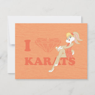 Lola Bunny I Heart Karats Card