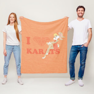 Lola Bunny I Heart Karats Fleece Blanket