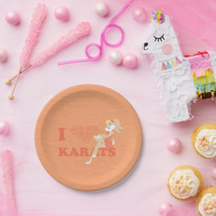 Lola Bunny I Heart Karats Paper Plate
