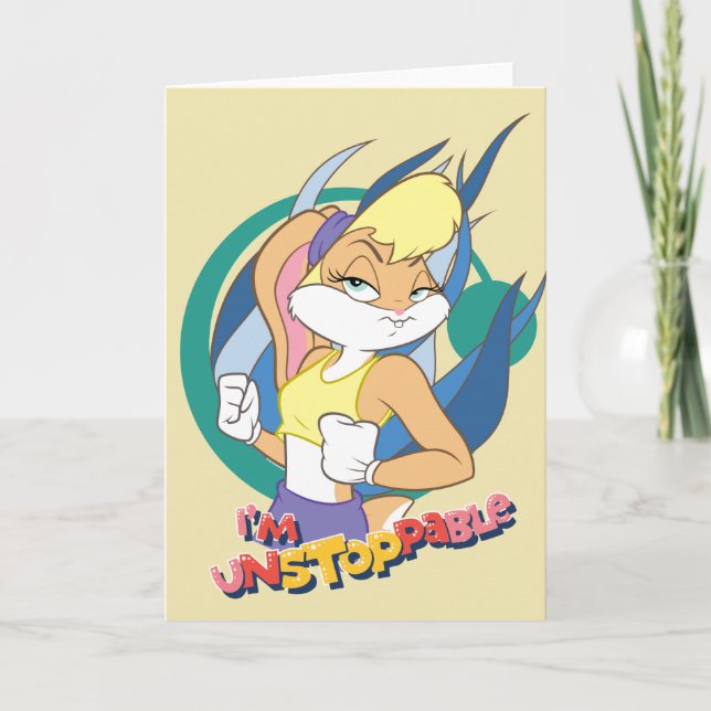 Lola Bunny "I'm Unstoppable" Card (Front)