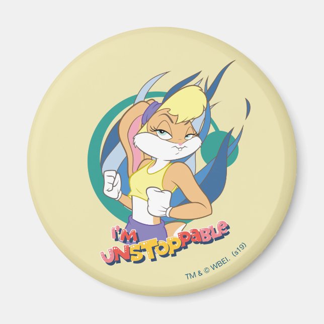 Lola Bunny "I'm Unstoppable" Magnet (Front)