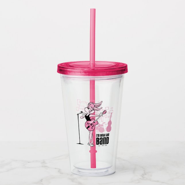 Lola Bunny I'm With The Band Acrylic Tumbler (Front)