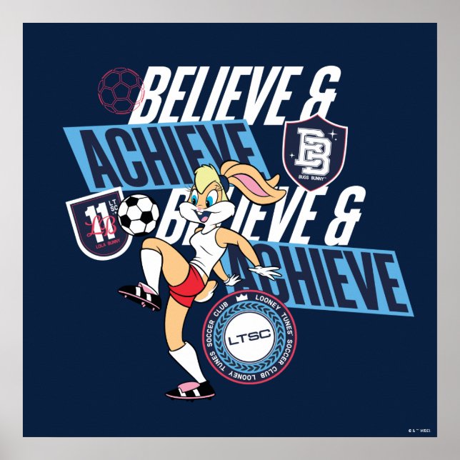 Lola Bunny LOONEY TUNES™ Soccer Club Graphic Poster (Front)