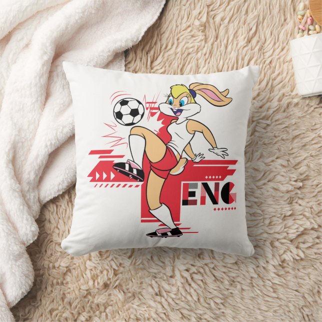 Lola Bunny Team England Soccer Graphic Cushion (Blanket)