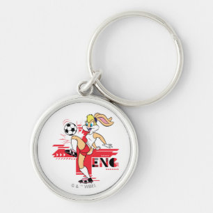 Lola Bunny Team England Soccer Graphic Key Ring