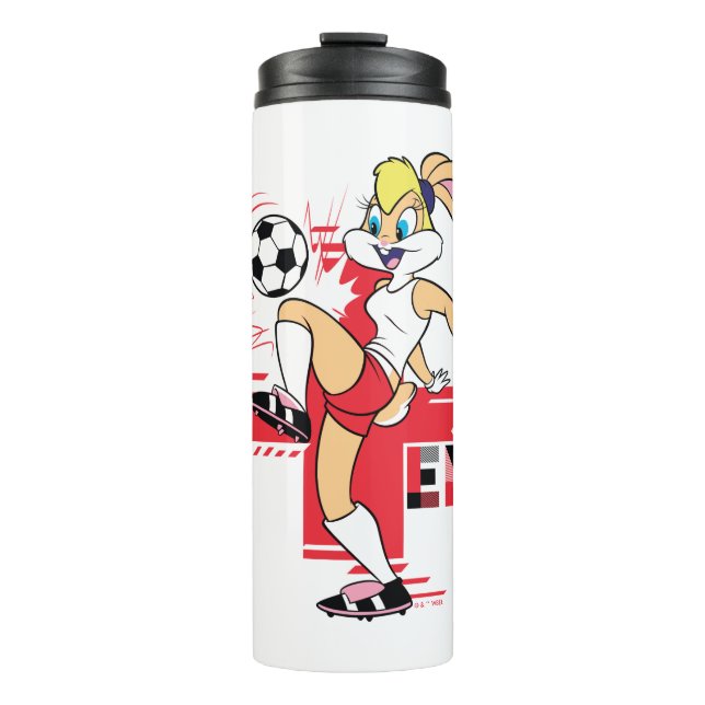 Lola Bunny Team England Soccer Graphic Thermal Tumbler (Front)