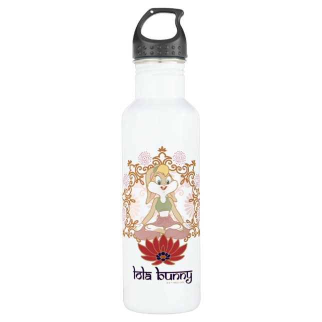 Lola Bunny Yoga Lotus Pose 710 Ml Water Bottle (Front)