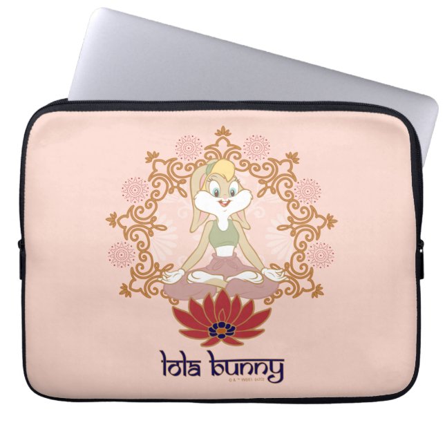Lola Bunny Yoga Lotus Pose Laptop Sleeve (Front)