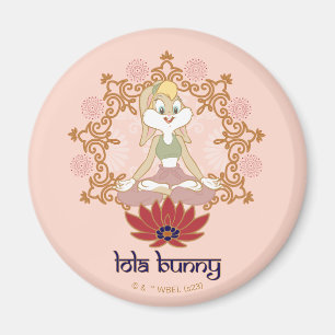 Lola Bunny Yoga Lotus Pose Magnet