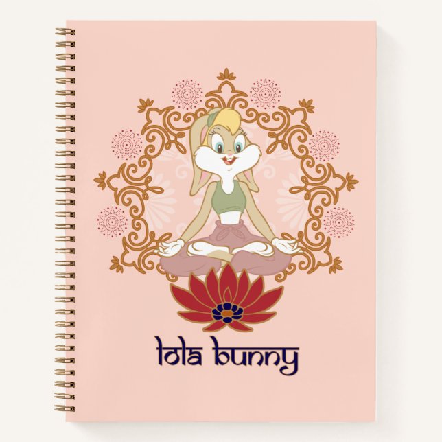 Lola Bunny Yoga Lotus Pose Notebook (Front)