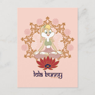 Lola Bunny Yoga Lotus Pose Postcard