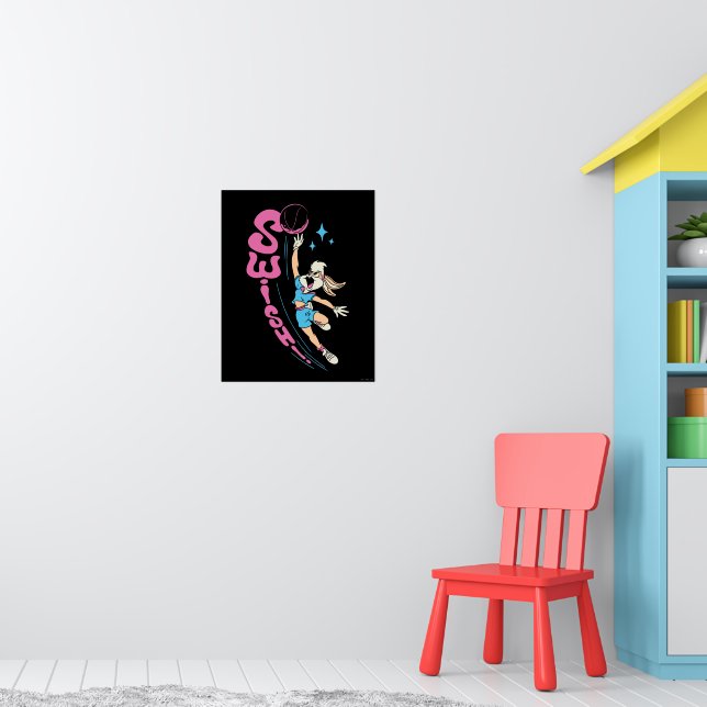 Lola Buny "SWISH!" Basketball Dunk Poster (Nursery 1)