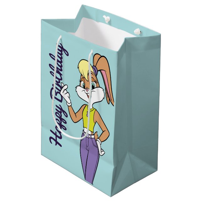 Lola Finger Heart Medium Gift Bag (Front Angled)