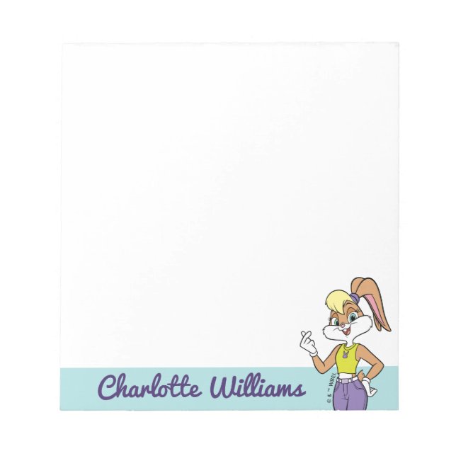 Lola Finger Heart Notepad (Front)