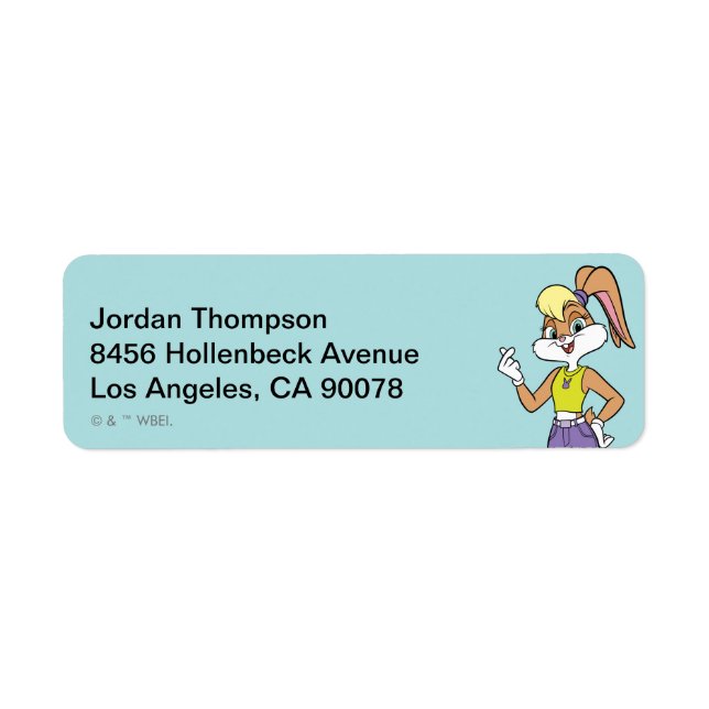 Lola Finger Heart Return Address Label (Front)