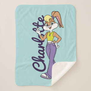 Lola Finger Heart Sherpa Blanket