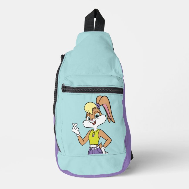 Lola Finger Heart Sling Bag (Front)