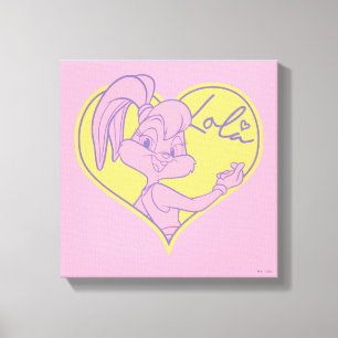Lola Heart Signature Canvas Print