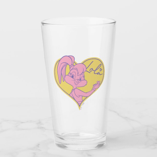 Lola Heart Signature Glass (Front)