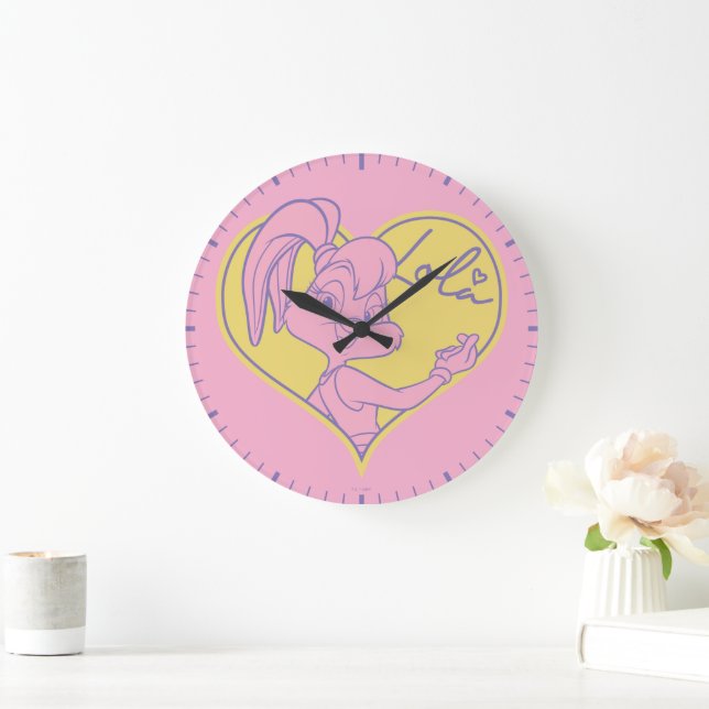 Lola Heart Signature Large Clock (Home)