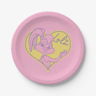 Lola Heart Signature Paper Plate