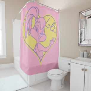 Lola Heart Signature Shower Curtain