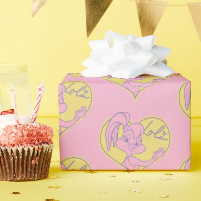 Lola Heart Signature Wrapping Paper (Birthday Party)