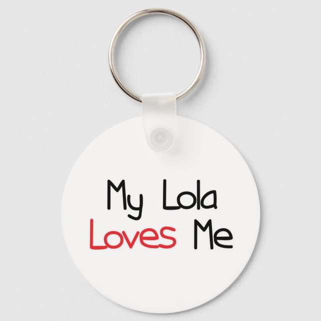 Lola Loves Me Key Ring (Front)