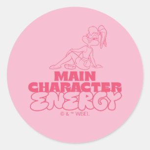 Lola Main Character Energy Classic Round Sticker