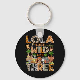 Lola Of The Wild Three 3rd Birthday Boy Safari Key Ring