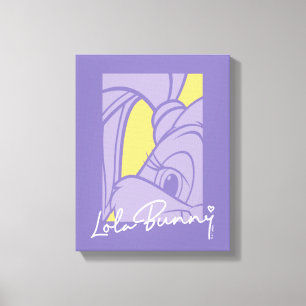 Lola Portrait Autograph Canvas Print