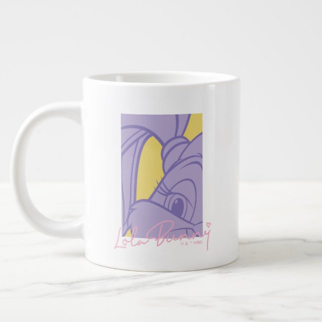 Lola Portrait Autograph Large Coffee Mug (Left)