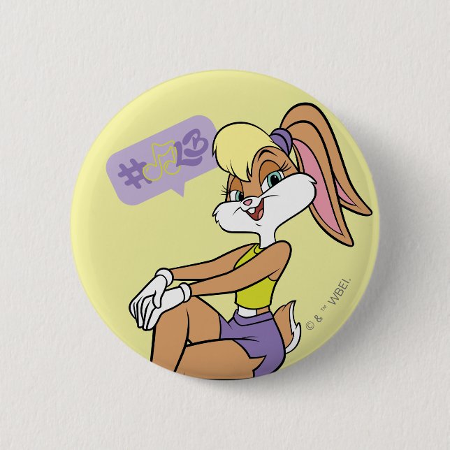 Lola Sitting 6 Cm Round Badge (Front)