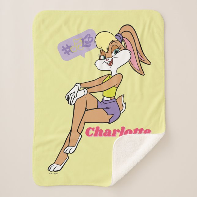 Lola Sitting Sherpa Blanket (Front)