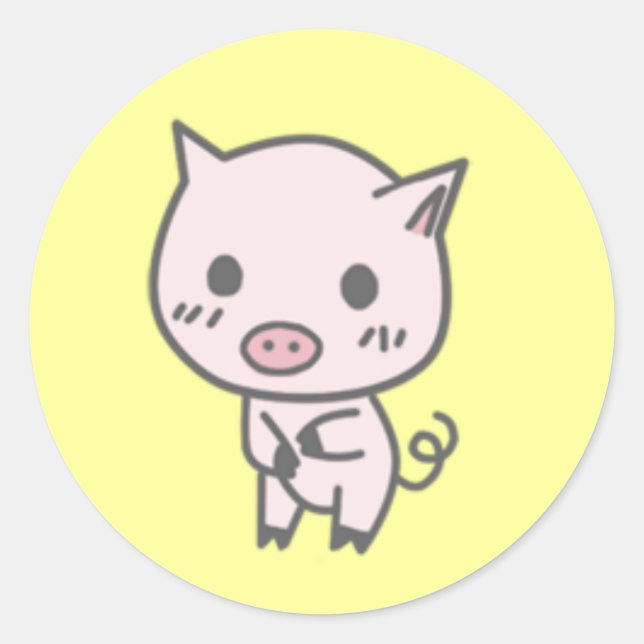 Lola The Pig Stickers 1&1/2in (Front)