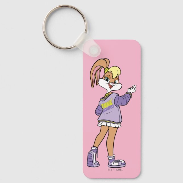 Lola TUNE SQUAD™ Varsity Heart Key Ring (Front)
