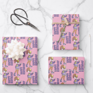 Lola TUNE SQUAD™ Varsity Heart Wrapping Paper Sheet