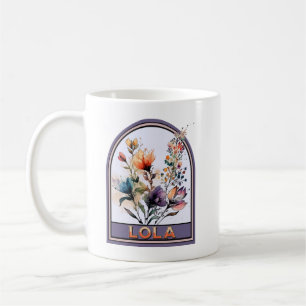 Lola Vintage Floral Grandmother Coffee Mug