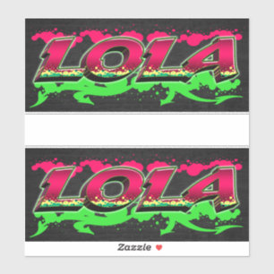 Lola Vorname Name Graffiti Aufkleber Sticker