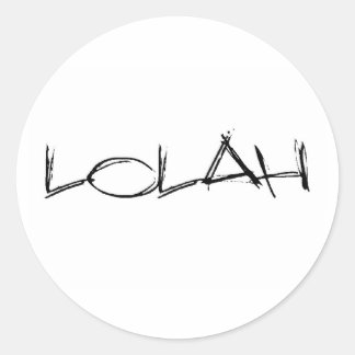 lolah pasties classic round sticker