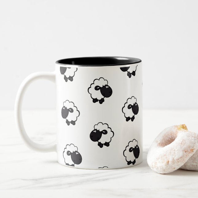 Lolailo 10 Beee Two-Tone Coffee Mug (With Donut)
