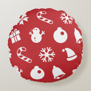 Lolailo 12 Merry Christmas/Feliz Navidad Round Cushion